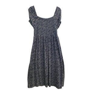 RIP CURL Women Maxi Dress Size M Blue Cap Sleeves Beach Vacation Travel 46-21